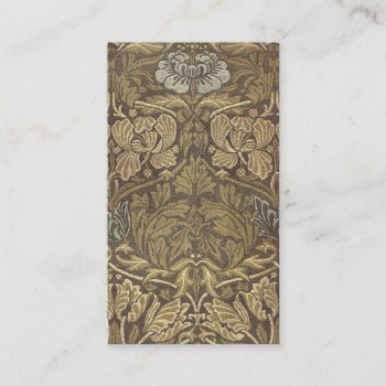William Morris Tulip And Rose Pattern Business Card by wmorrispatterns at Zazzle