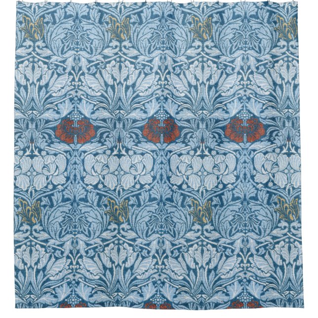 William Morris "Tulip and Rose" Shower Curtain (Front)