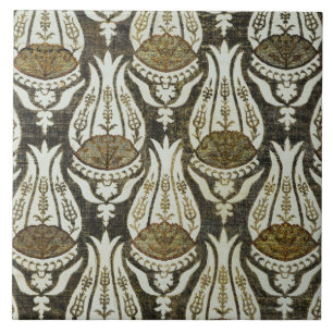 William Morris Tulip and Trellis Blue Floral Art Ceramic Tile
