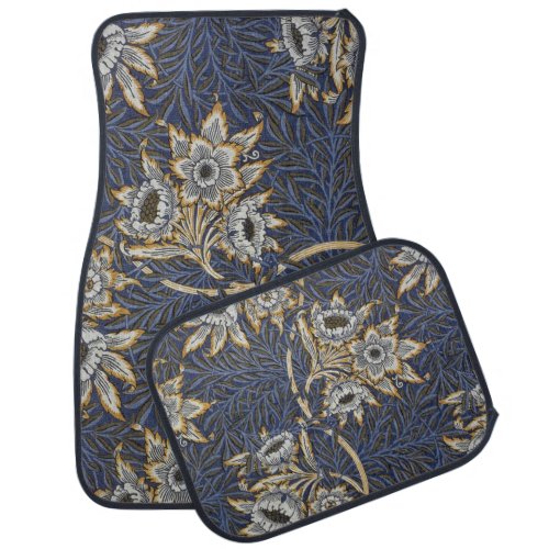 William Morris Tulip and Willow Floral Pattern Car Floor Mat