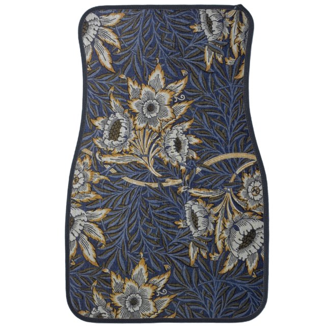 William Morris Tulip and Willow Floral Pattern Car Floor Mat (Front)