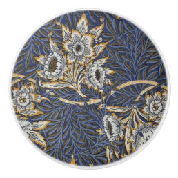 William Morris Tulip and Willow Floral Pattern Ceramic Knob