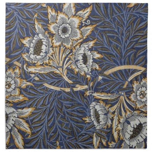 William Morris Tulip and Willow Floral Pattern Cloth Napkin