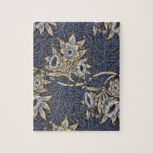 William Morris Tulip and Willow Floral Pattern Jigsaw Puzzle