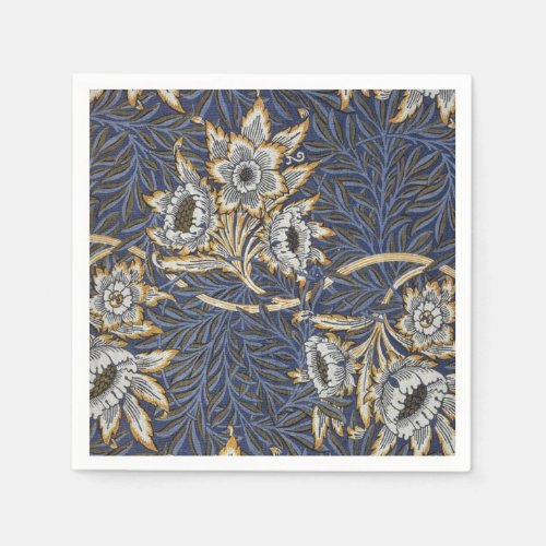William Morris Tulip and Willow Floral Pattern Napkins