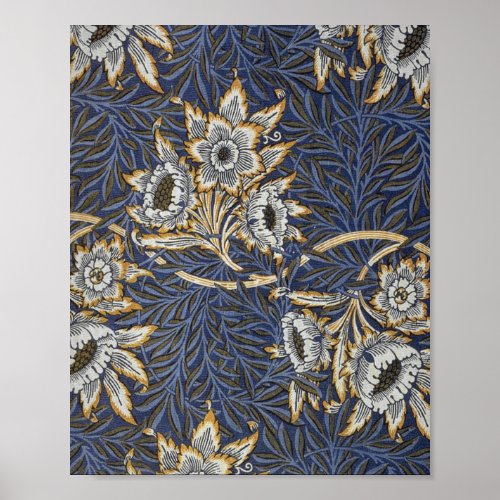 William Morris Tulip and Willow Floral Pattern Poster