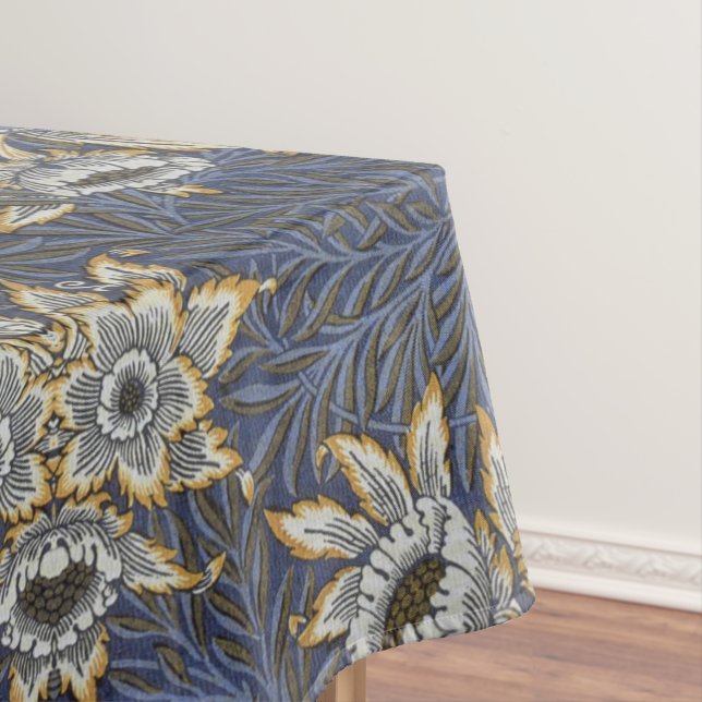 William Morris Tulip and Willow Floral Pattern Tablecloth (In Situ)