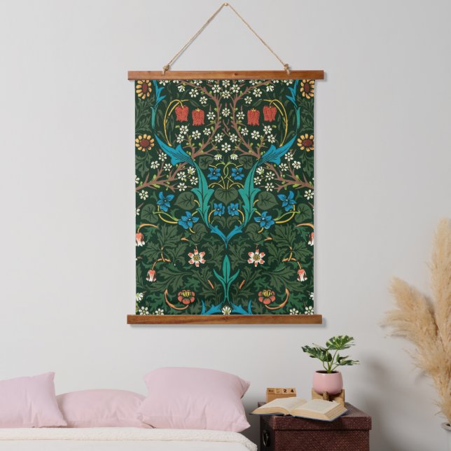 William Morris Tulip famous pattern Hanging Tapestry (Bedroom)