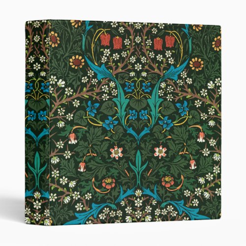 William Morris Tulip Floral Pattern 3 Ring Binder