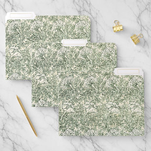 William Morris Tulip Green Floral Art Print File Folder