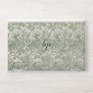 William Morris Tulip Green Floral Art Print HP Laptop Skin