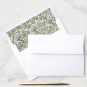 William Morris Tulip Wallpaper Classic Green Envelope Liner