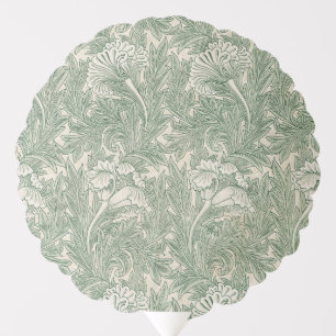William Morris tulip wallpaper textile green Balloon