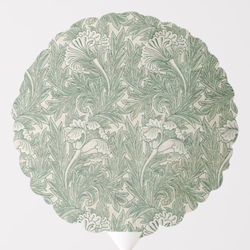 William Morris tulip wallpaper textile green Balloon