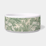 William Morris tulip wallpaper textile green Bowl<br><div class="desc">William Morris designed the Tulip textile pattern in 1875. The pattern features a floral art design in flowing greens and features the tulip.</div>
