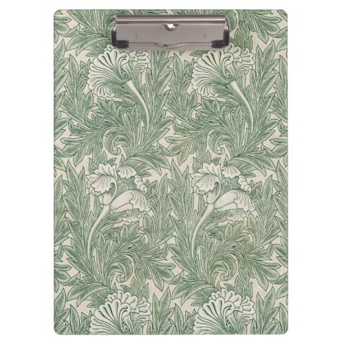 William Morris tulip wallpaper textile green Clipboard