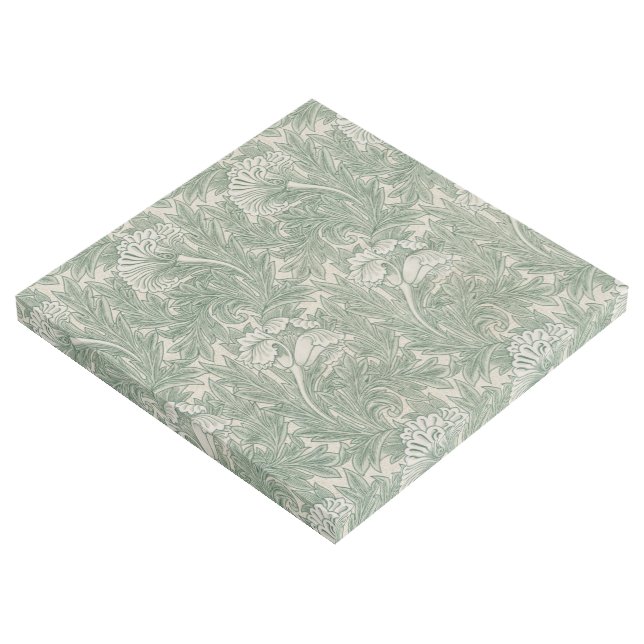 William Morris tulip wallpaper textile green Gallery Wrap (3/4)