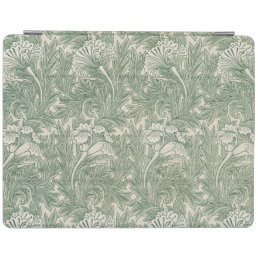 William Morris tulip wallpaper textile green iPad Smart Cover