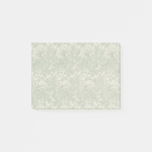 William Morris tulip wallpaper textile green Post-it Notes (Front)