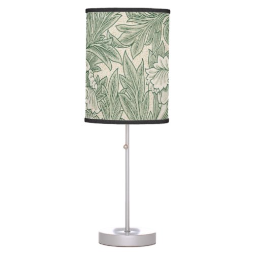 William Morris tulip wallpaper textile green Table Lamp
