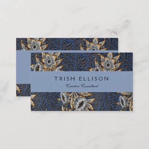 William Morris Tulip Willow Blue Pattern Business Card