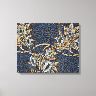 William Morris Tulip Willow Blue Pattern Canvas Print