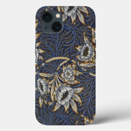 William Morris Tulip Willow Blue Pattern iPhone 13 Case