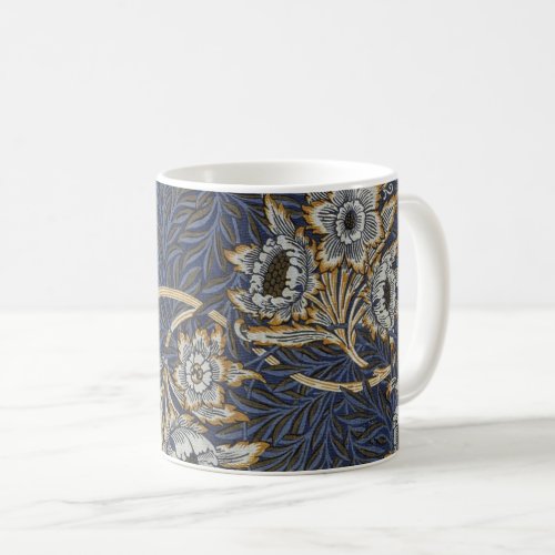 William Morris Tulip Willow Blue Pattern Coffee Mug