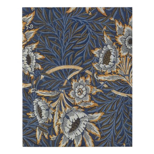 William Morris Tulip Willow Blue Pattern Faux Canvas Print