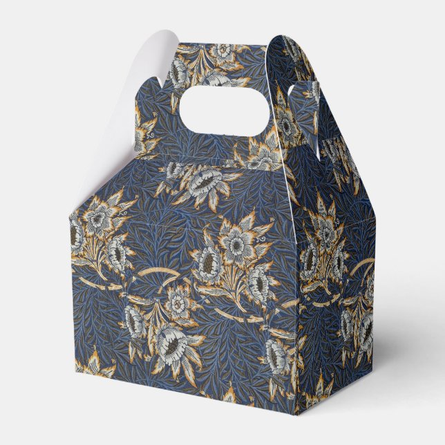William Morris Tulip Willow Blue Pattern Favor Boxes (Front Side)