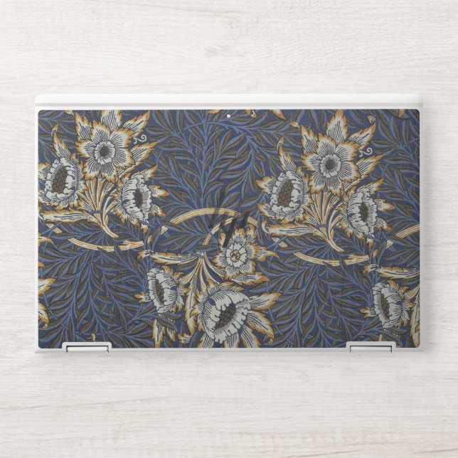 William Morris Tulip Willow Blue Pattern HP Laptop Skin (Front)