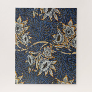 William Morris Tulip Willow Blue Pattern Jigsaw Puzzle