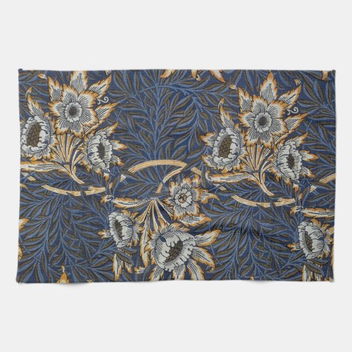 William Morris Tulip Willow Blue Pattern Kitchen Towel