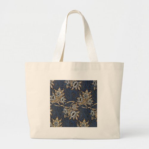 William Morris Tulip Willow Blue Pattern Large Tote Bag