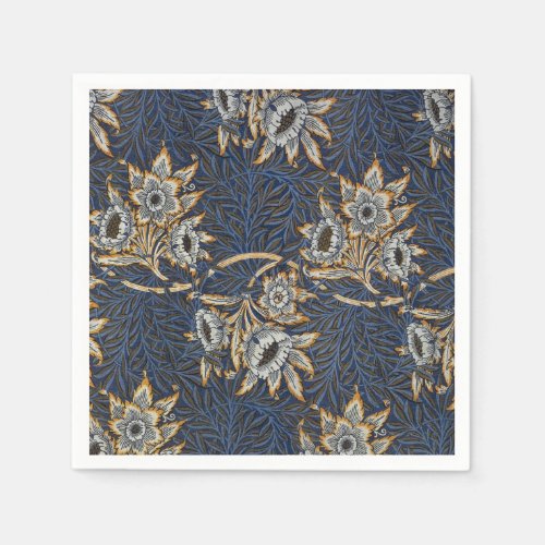 William Morris Tulip Willow Blue Pattern Napkins