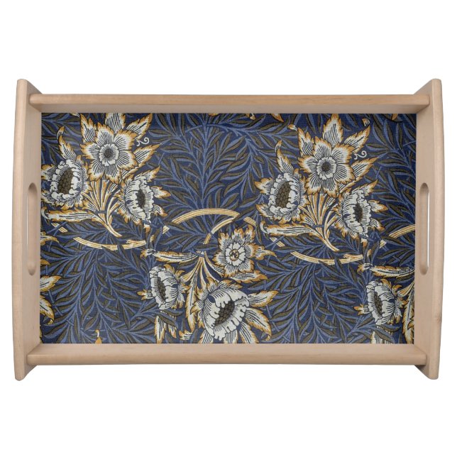 William Morris Tulip Willow Blue Pattern Serving Tray (Front)
