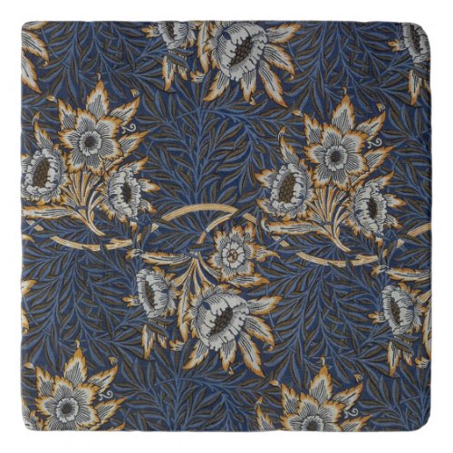 William Morris Tulip Willow Blue Pattern Trivet