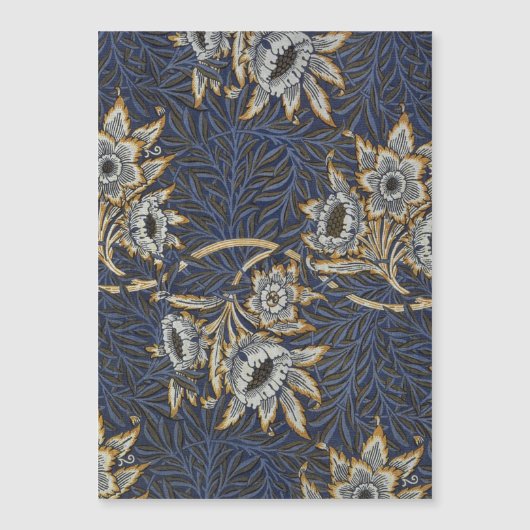 William Morris Tulip Willow Pattern Blue Floral (Front)