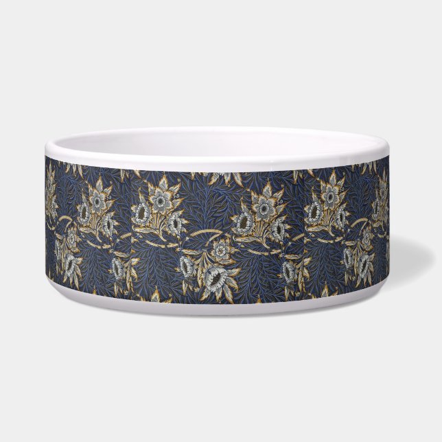 William Morris Tulip Willow Pattern Blue Floral Bowl (Front)