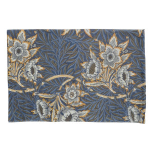 William Morris Tulip Willow Pattern Blue Floral Pillow Case