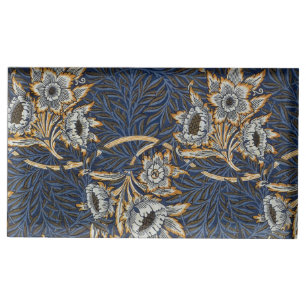 William Morris Tulip Willow Pattern Blue Floral Place Card Holder