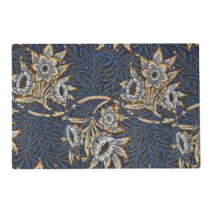 William Morris Tulip Willow Pattern Blue Floral Placemat