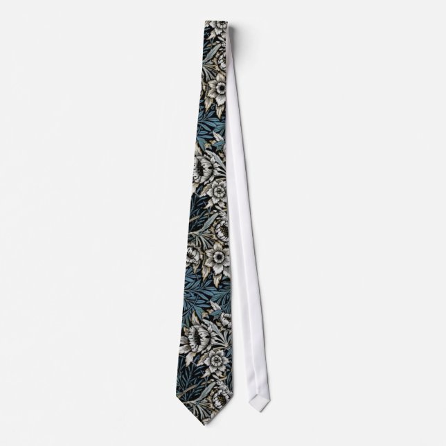 William Morris Tulips and Willow Neck Tie (Front)