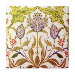 William Morris Tulips Ceramic Tile