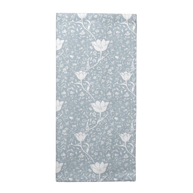 William Morris Tulips in White Pattern  Cloth Napkin (Half Fold)