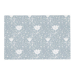 William Morris Tulips in White Pattern Placemat