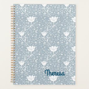 William Morris Tulips in White Pattern Planner