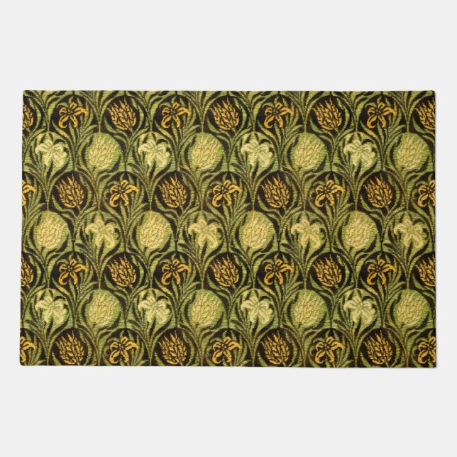 William Morris Tulips & Lilies Carpet Rug Classic  (Front)