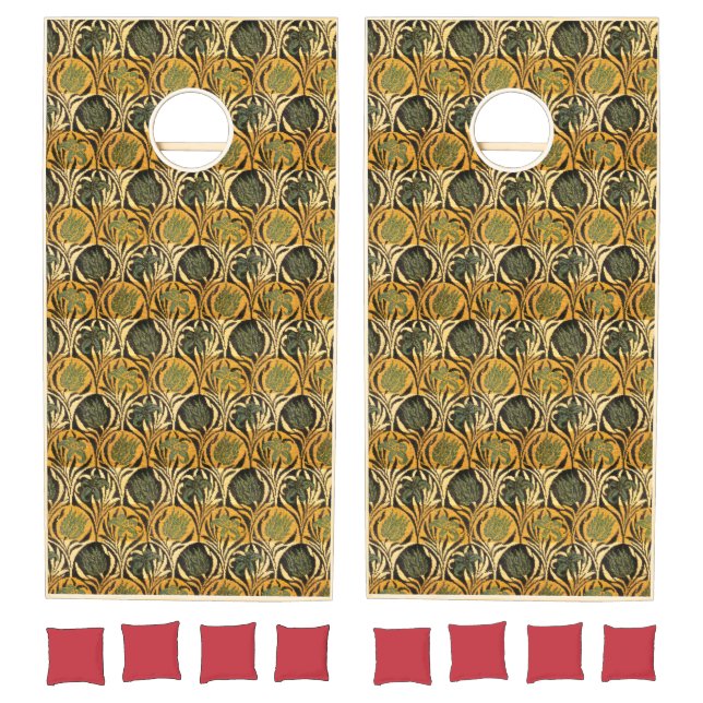 William Morris Tulips & Lilies Carpet Rug Classic  Cornhole Set (Set)
