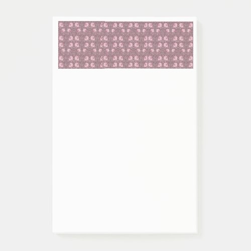 William Morris tulips pink pattern revamped chic Post_it Notes